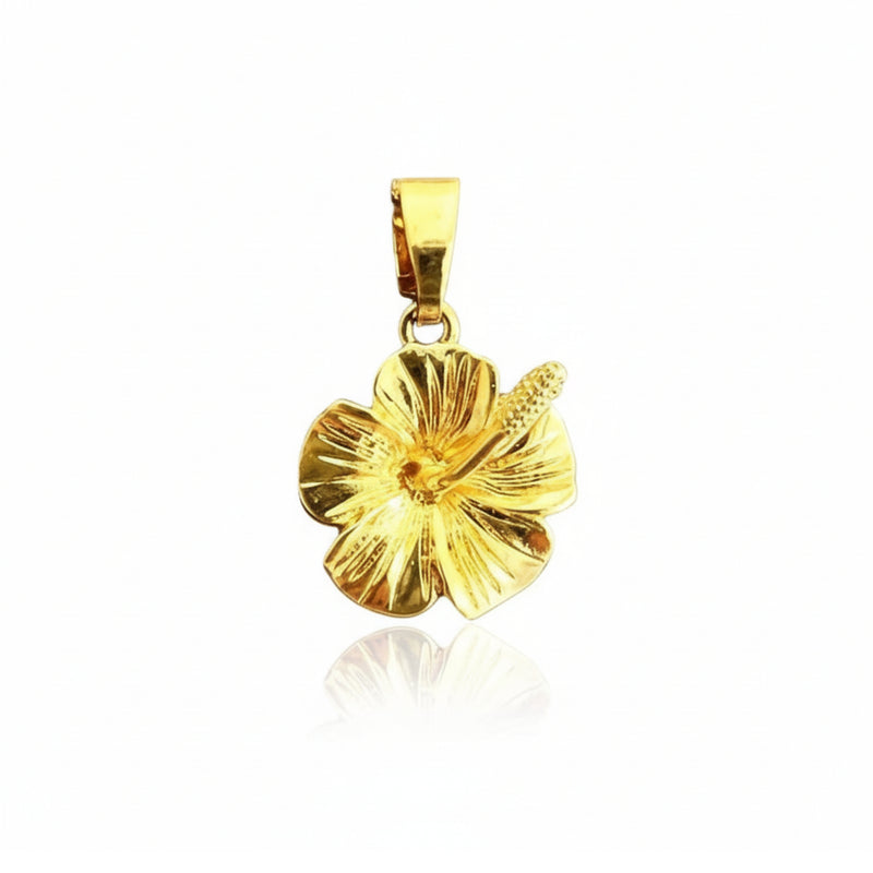 Stainless Steel Gold Amapola Pendant