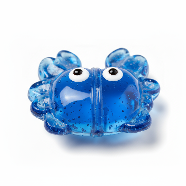 Premium Handmade Murano Glass Crab Bead