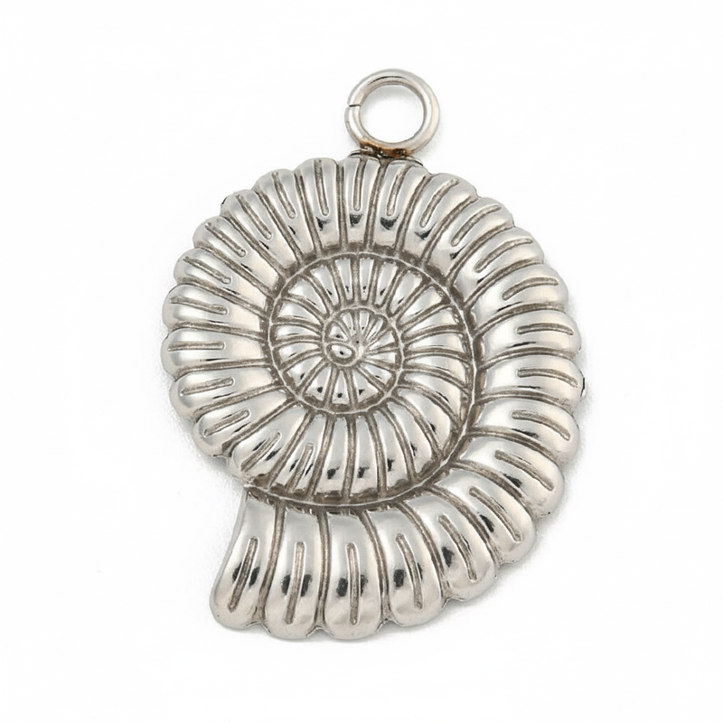 Stainless Steel Shell Pendant 16mm Hole
