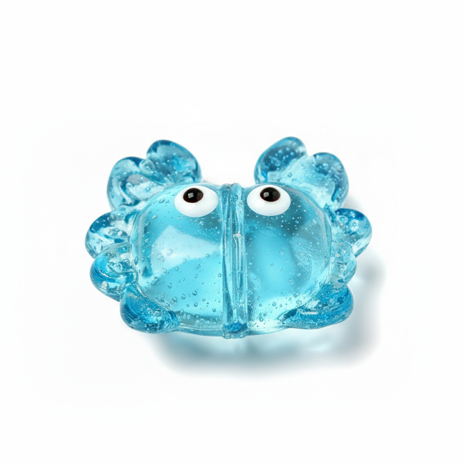 Premium Handmade Murano Glass Crab Bead