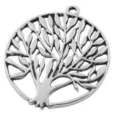 Alloy Pendant Tree of Life Silver Color