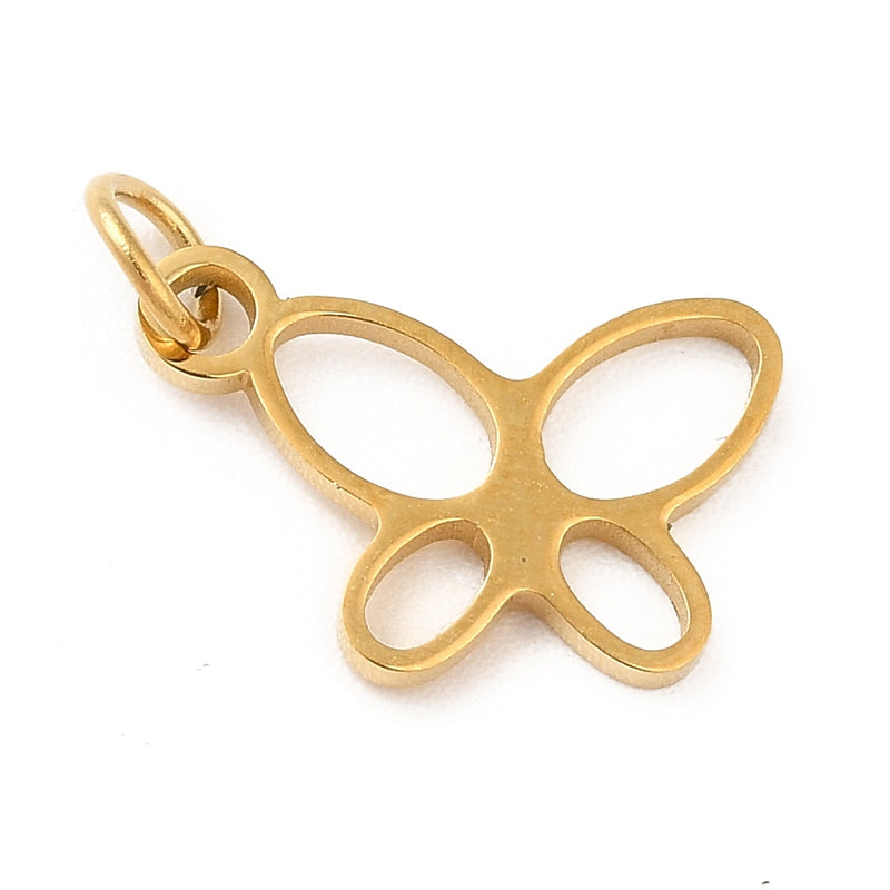 Stainless Steel Mini Butterfly Charm