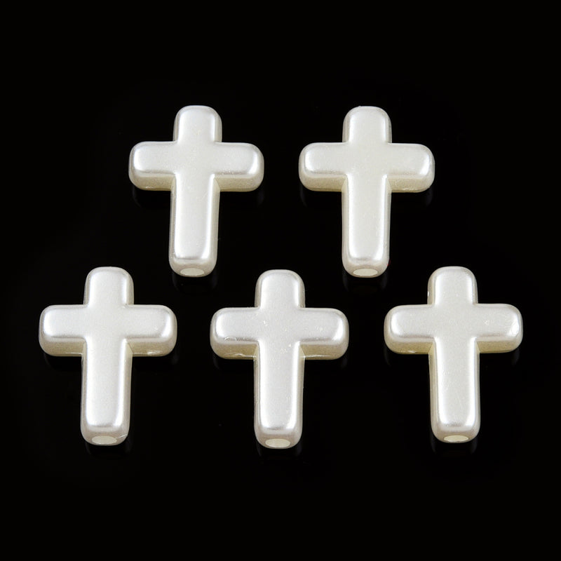 Plastic Cross Beads