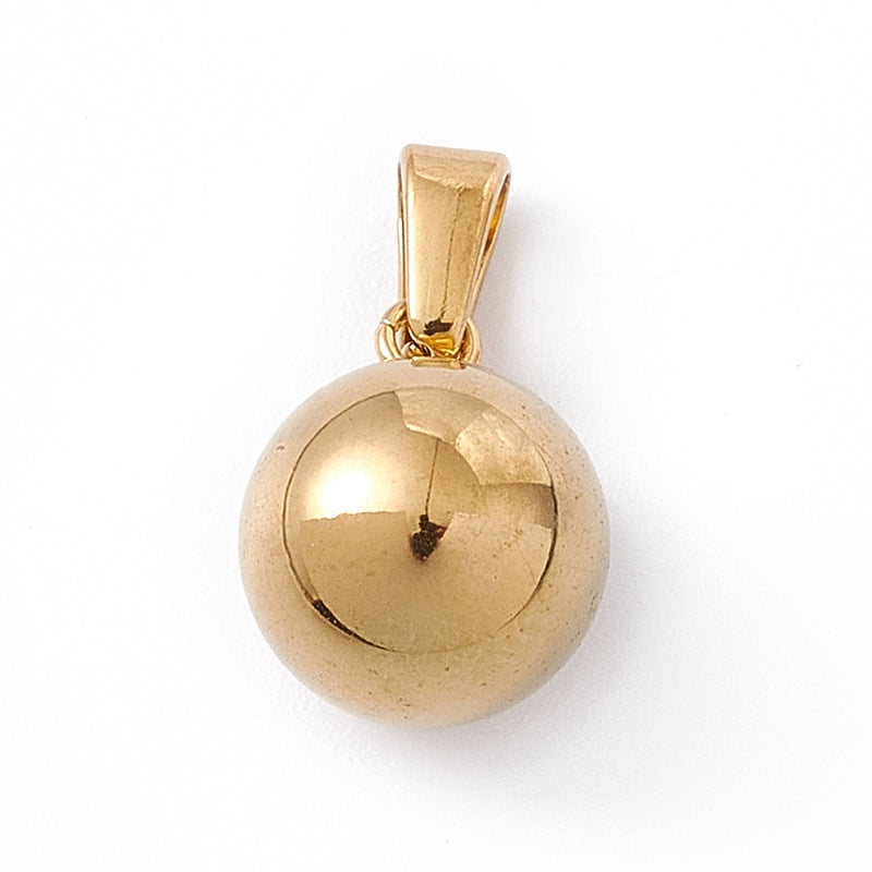 Stainless Steel Smooth Round Pendant with bail