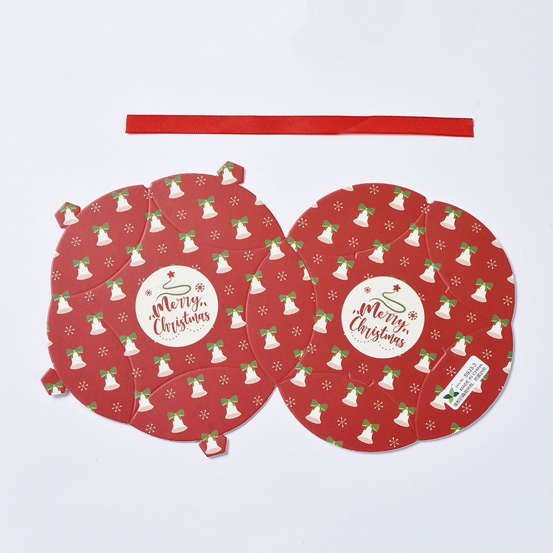 Christmas Gift Box Ornament with Ribbon