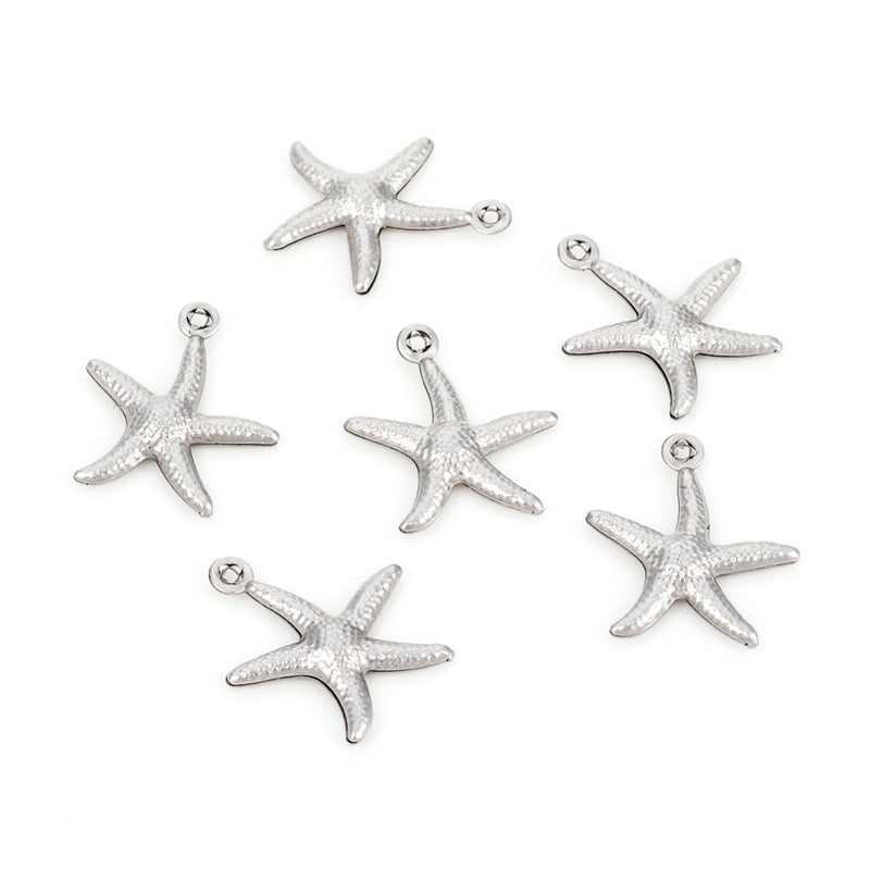 Stainless Steel Starfish Charm