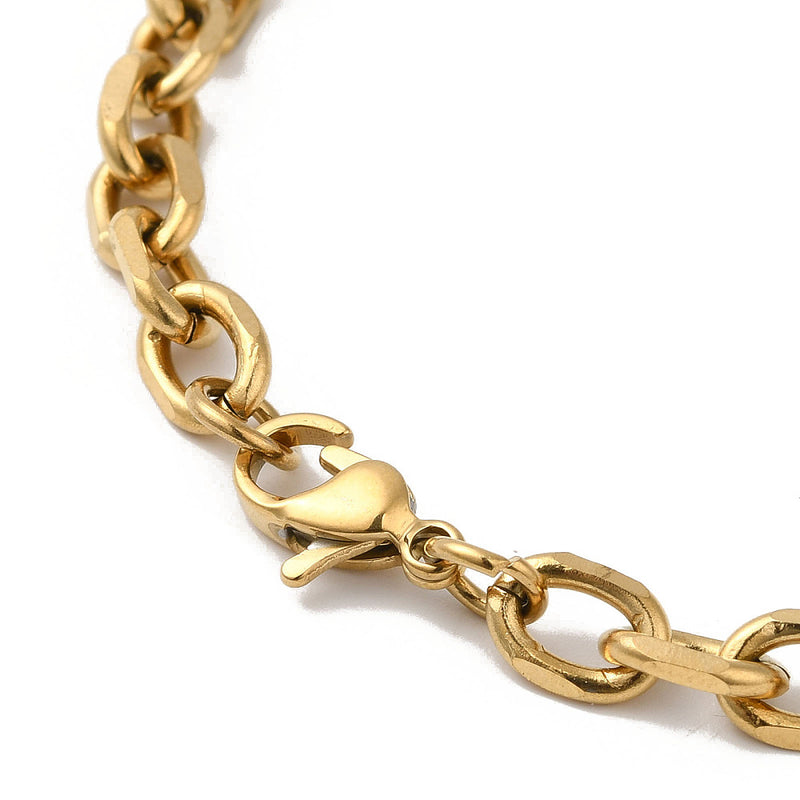 Stainless Steel Thick Link Chain Necklace