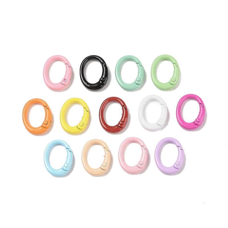 Alloy Oval Spring Gate Rings