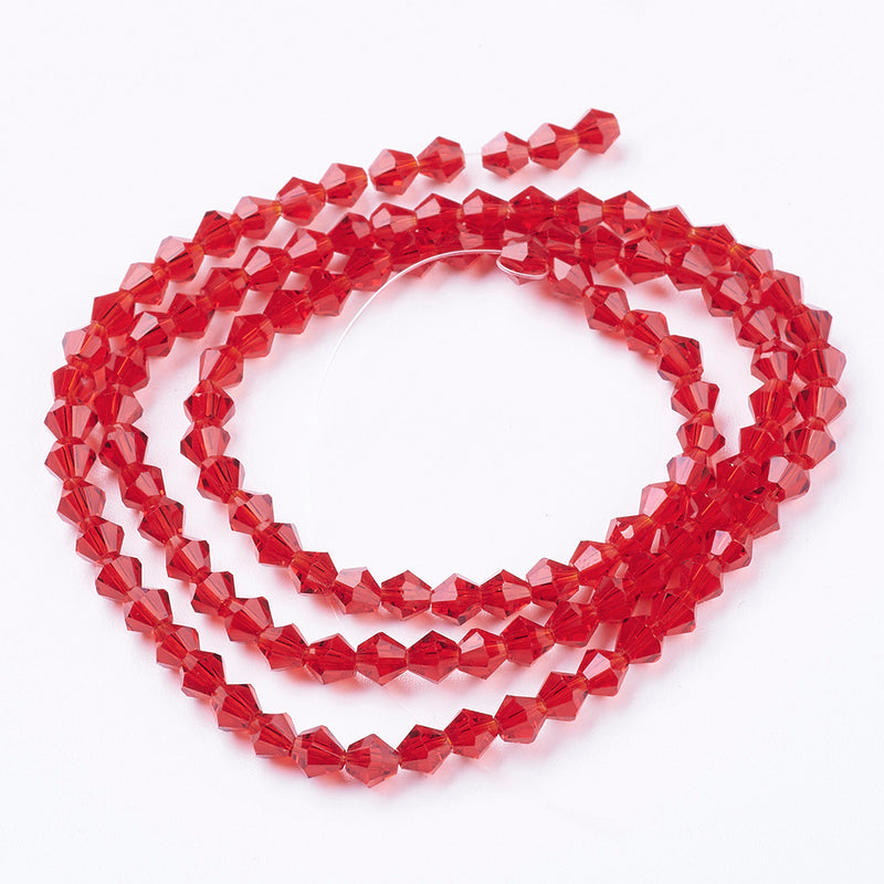 Austrian Crystal Color Bicone Beads Strand