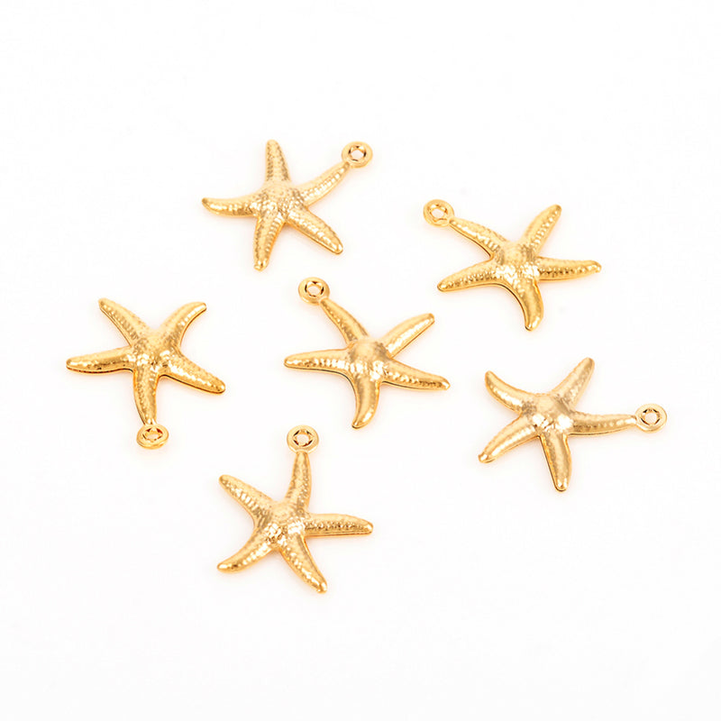 Stainless Steel Starfish Charm