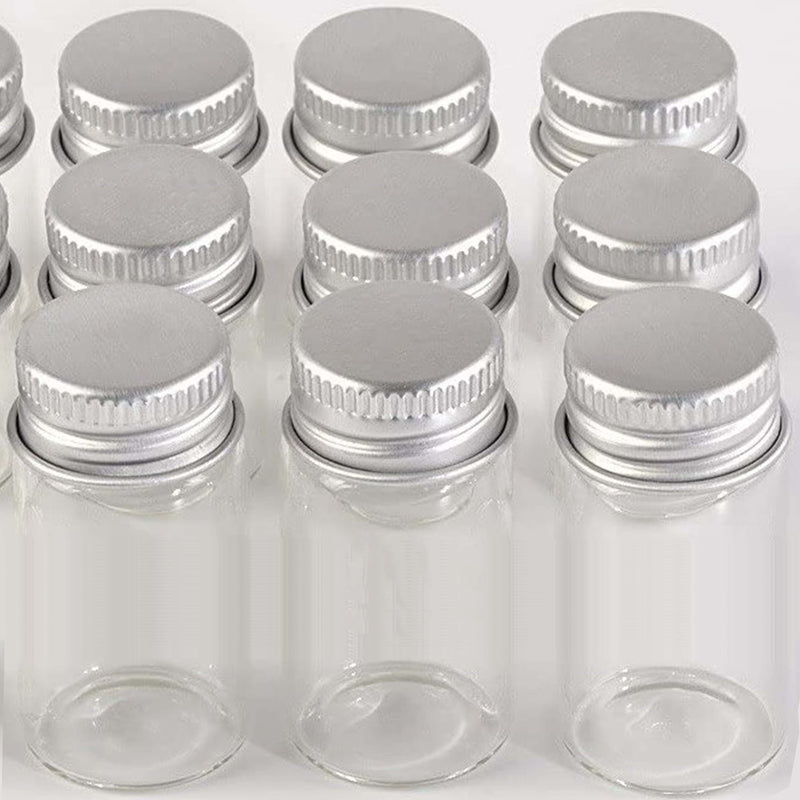Glass Bottles with Aluminum Cap 10ml (6 PCS)