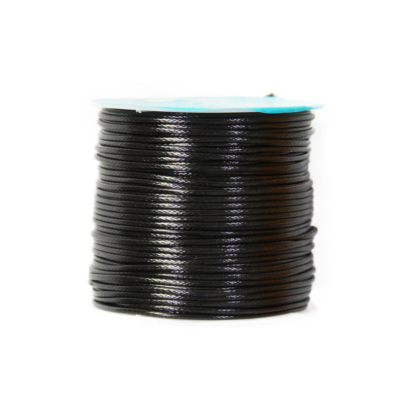 Wax Cord Top Quality Black Spool (25 m)