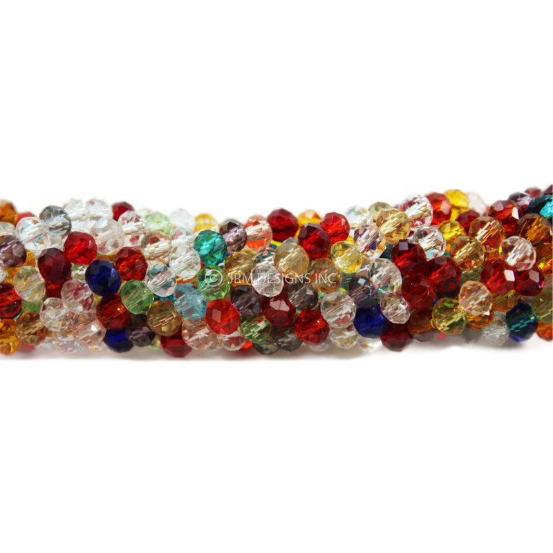 Abacus Bead Strand (Assorted Colors Transluscent)