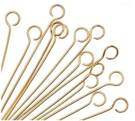 Eye Pin Gold Plated (2in long)