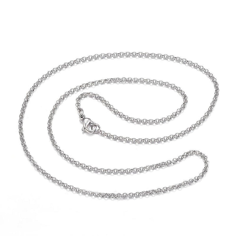 23 inch Stainless Steel Rolo Chain (2 PCS)