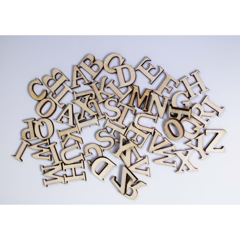 Wood Alphabet Letters (52 PCS)