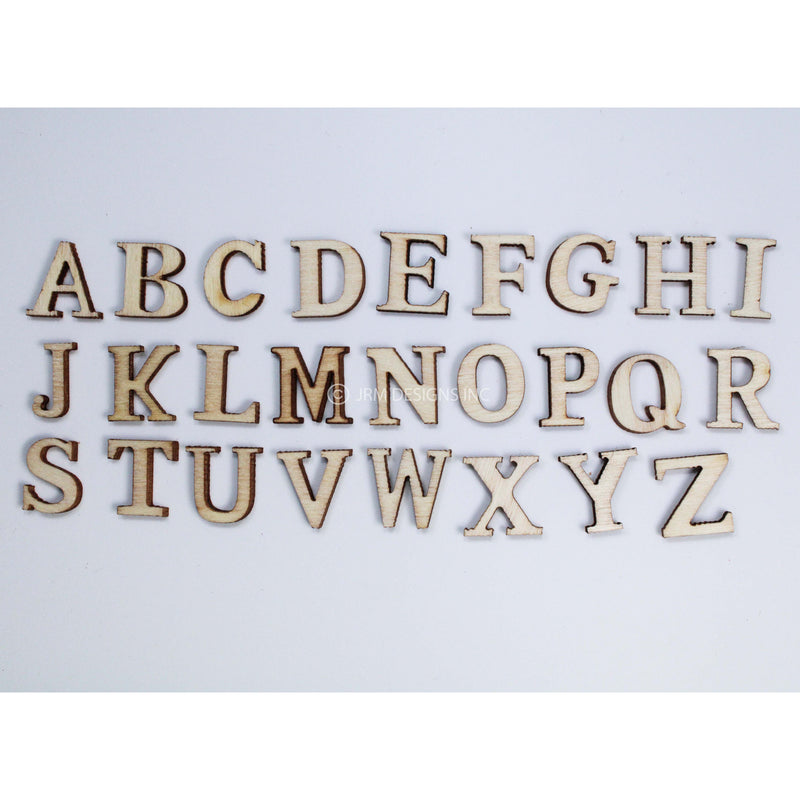 Wood Alphabet Letters (52 PCS)