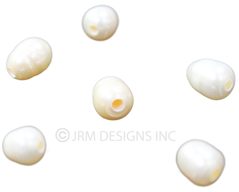 Fresh Water Pearls Rice Shape 8MM (2mm hole)