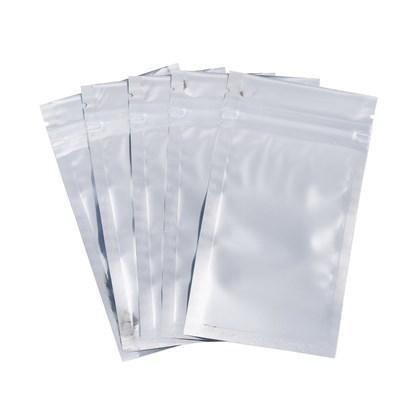 Aluminum Foil Zip Lock Plastic Bags Resealable Translucent (20 PCS)