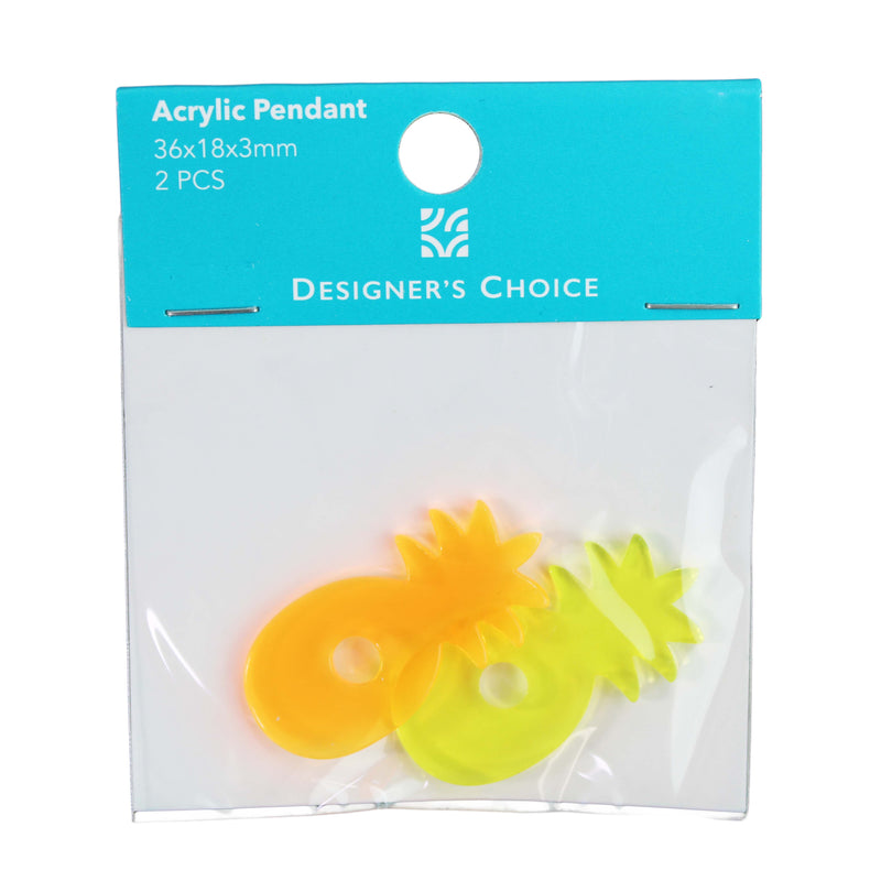 Acrylic Pineapple Pendant (2 PCS)
