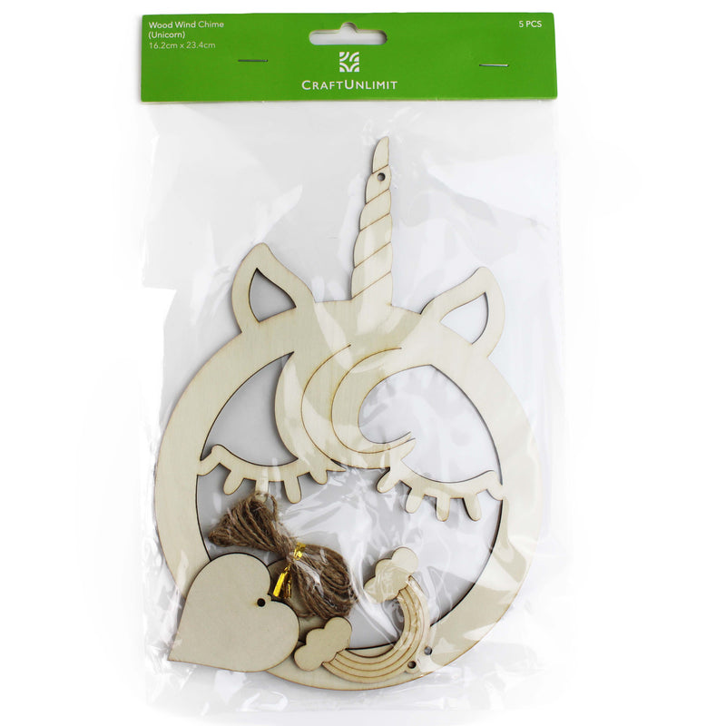 Wood Wind Chime Kit (Unicorn)