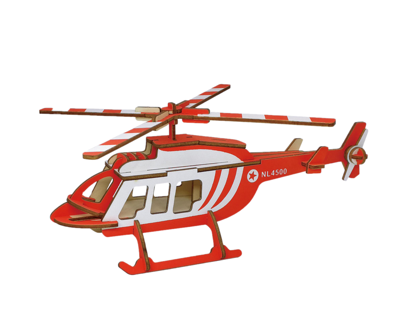 Wood Helicopter Puzzle Toy