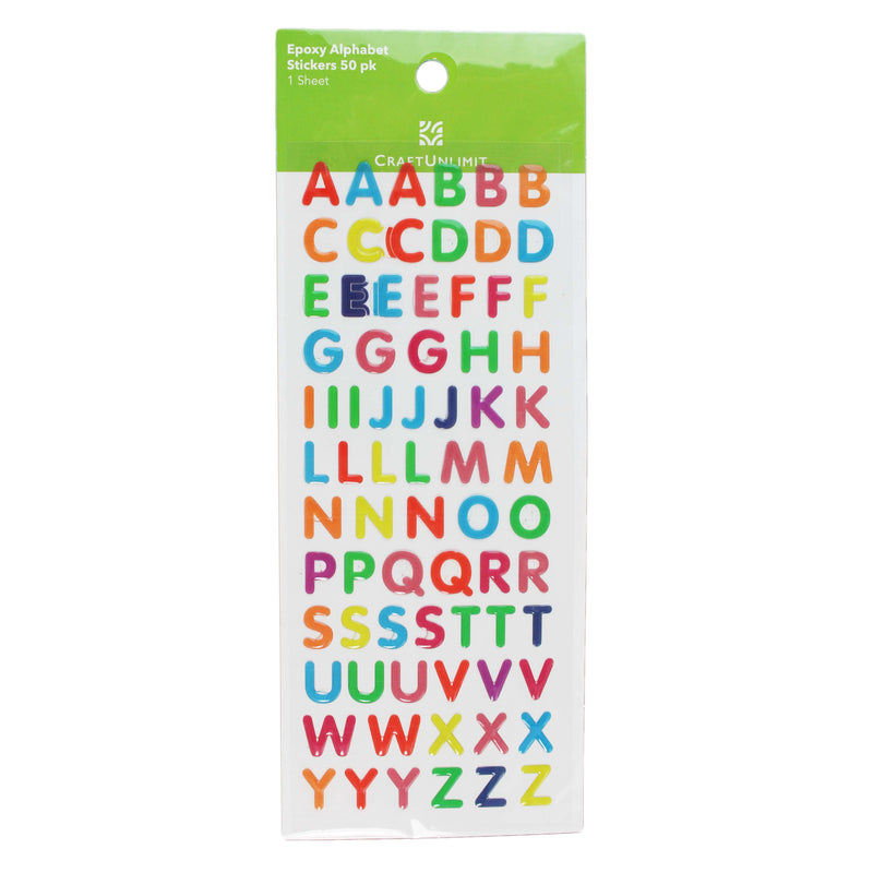 Stickers Epoxy Alphabet