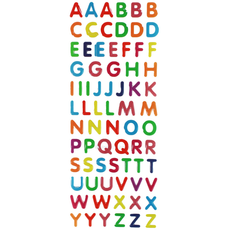 Stickers Epoxy Alphabet