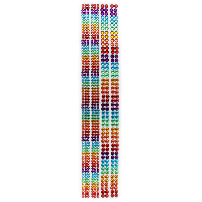 Sticker Rhinestone Rainbow Strip