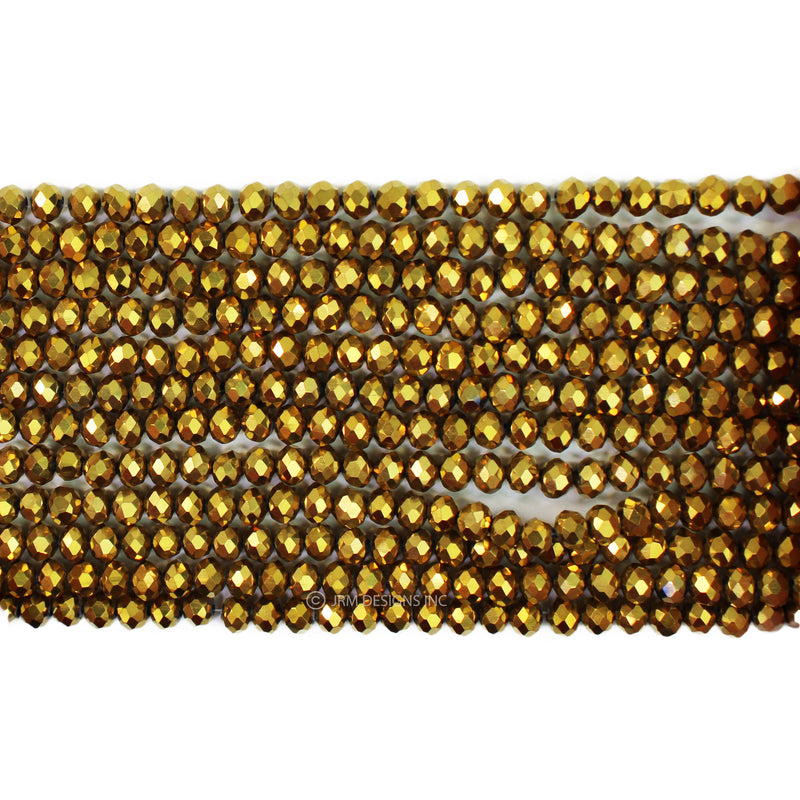Abacus Bead Strand (Golden)