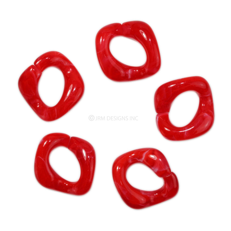 Acrylic Curved Linking Rings (5 PCS)