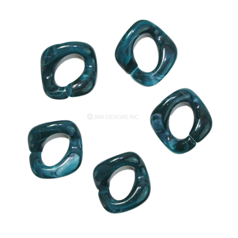 Acrylic Curved Linking Rings (5 PCS)