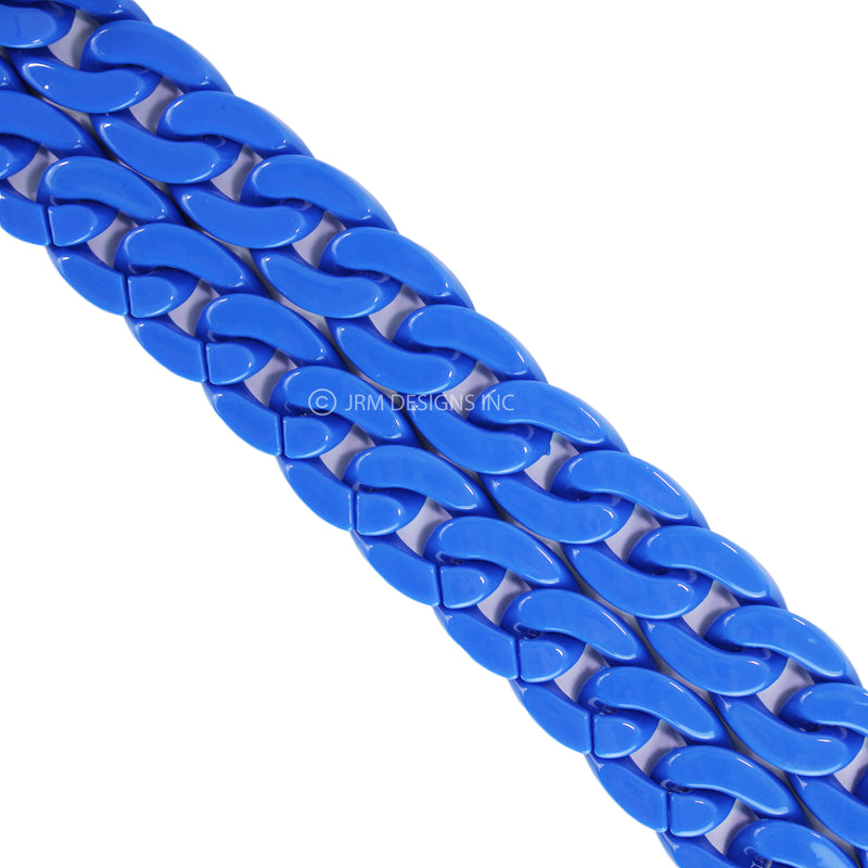 Acrylic Curbed Twisted Chain Solid Color (19.5 in)
