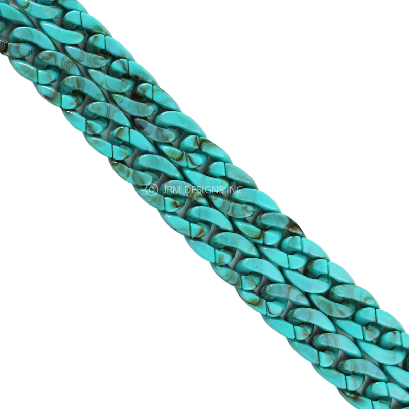 Acrylic Curb Chain Imitation Gemstone (19.5 in)