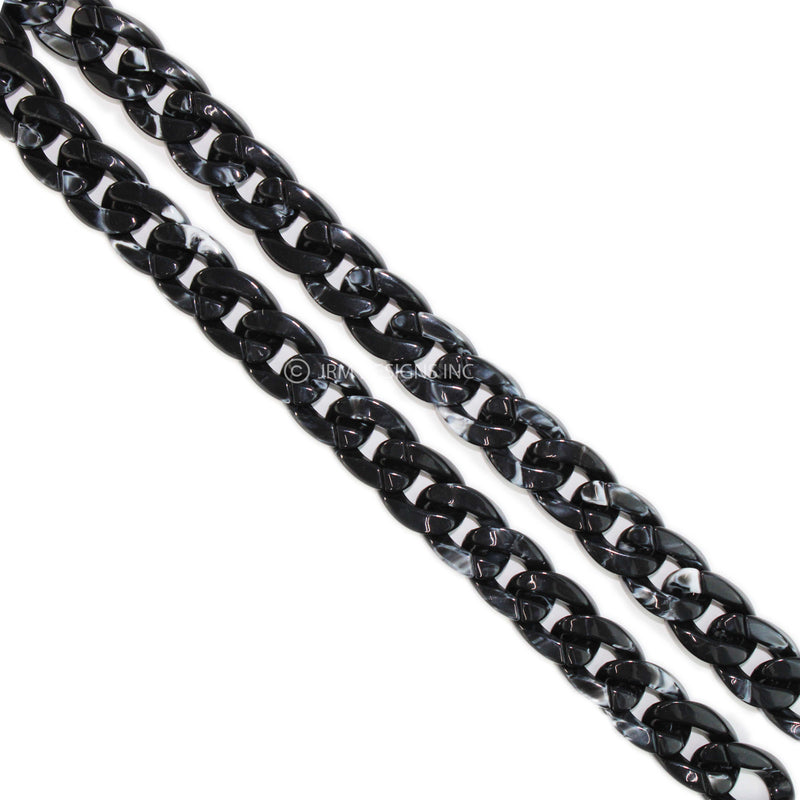 Acrylic Curb Chain Imitation Gemstone (19.5 in)