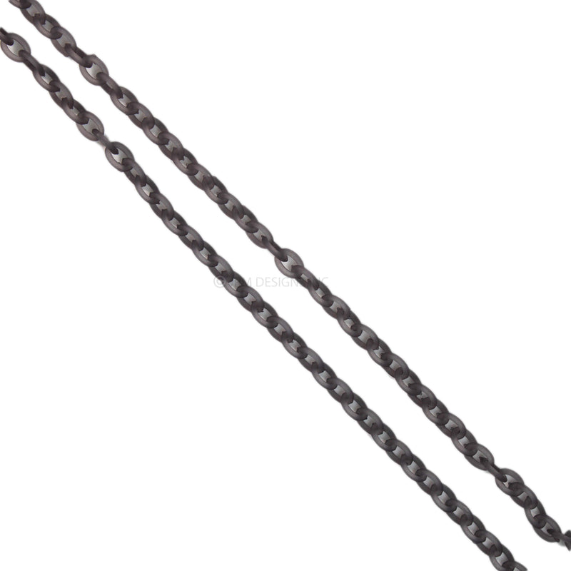 Plastic Oval Chain Frosted (19.5in)