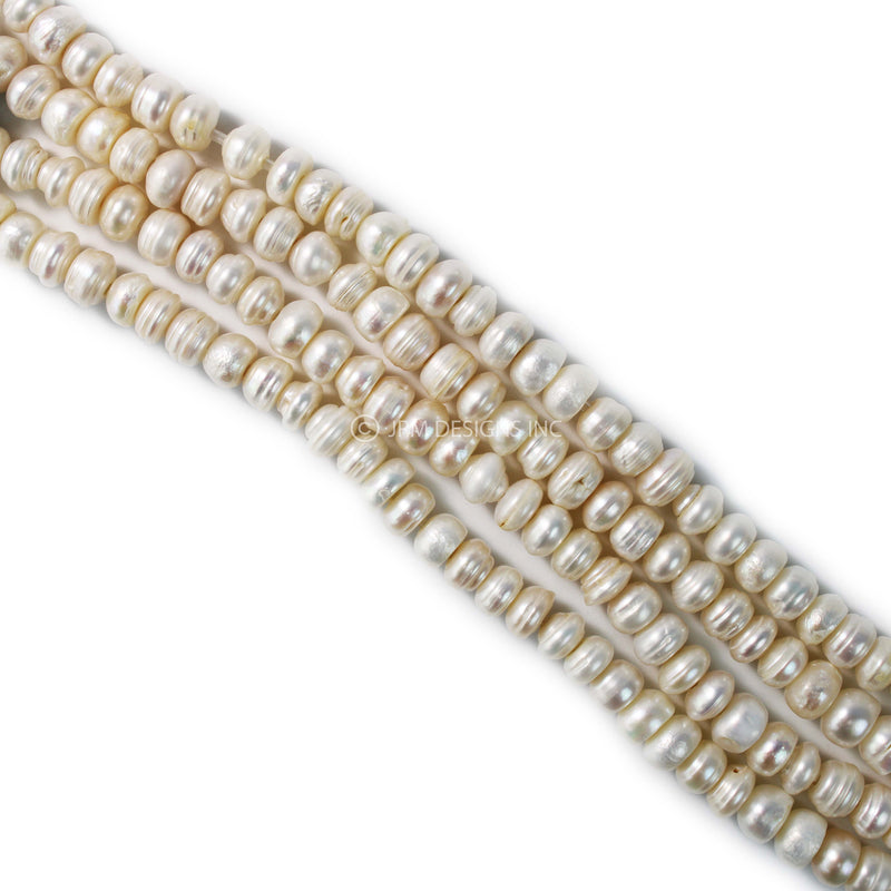 Fresh Water Pearls Rondell (2mm hole)