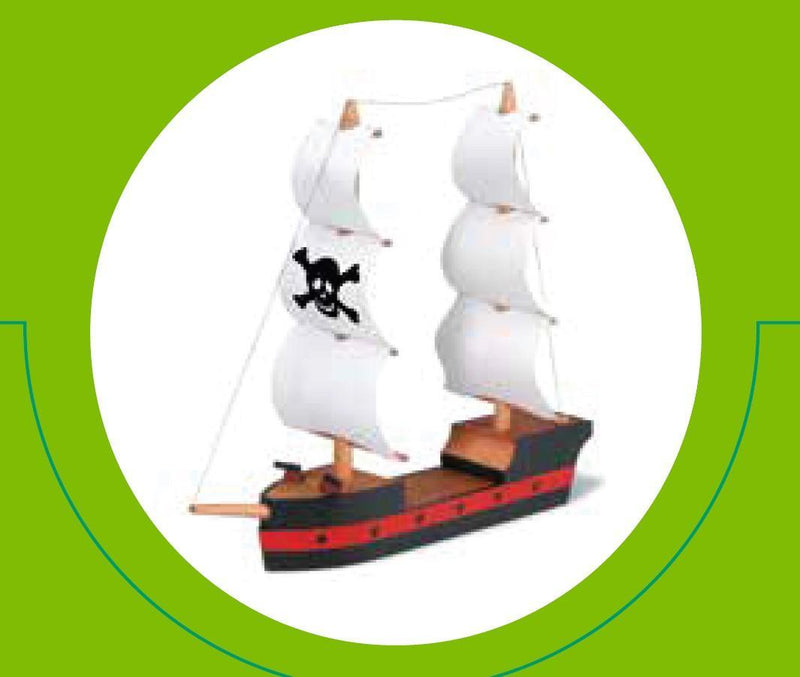 Wood Model Pirate Ship Kit