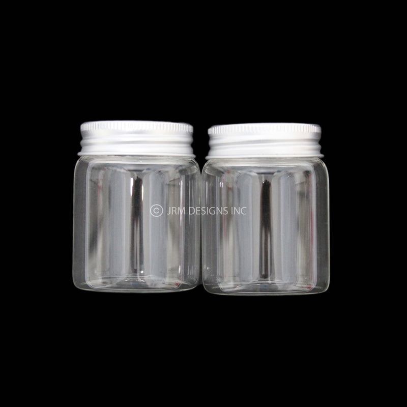 Mini Glass Mason Jar with Aluminum Cap 2oz