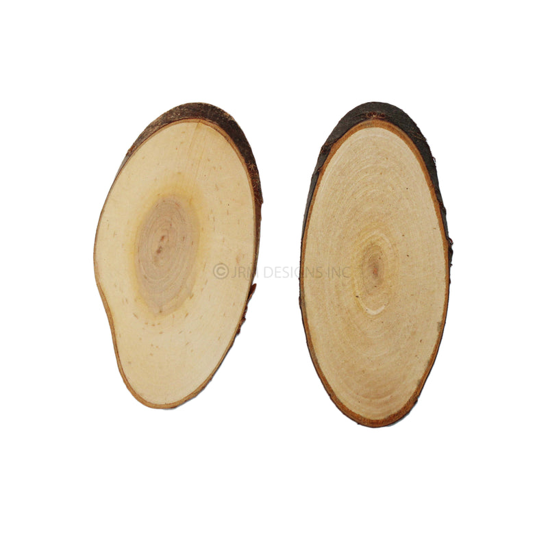 Wood Oval Slice Plaque