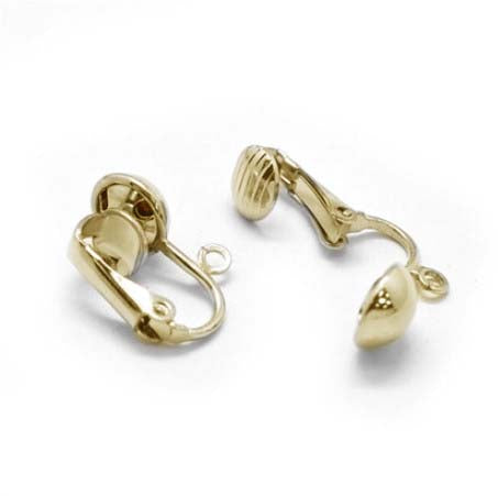 Stainless Steel Earring Clips with loop (2 PCS)