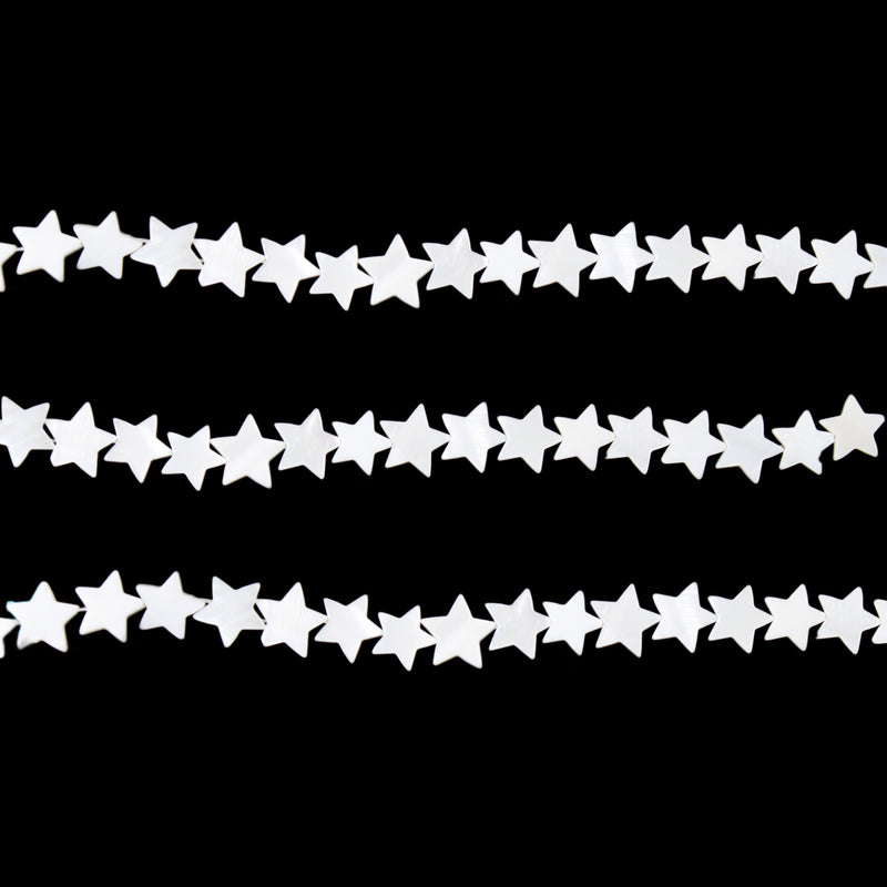 Seashell Star Bead Strand (8 inches)