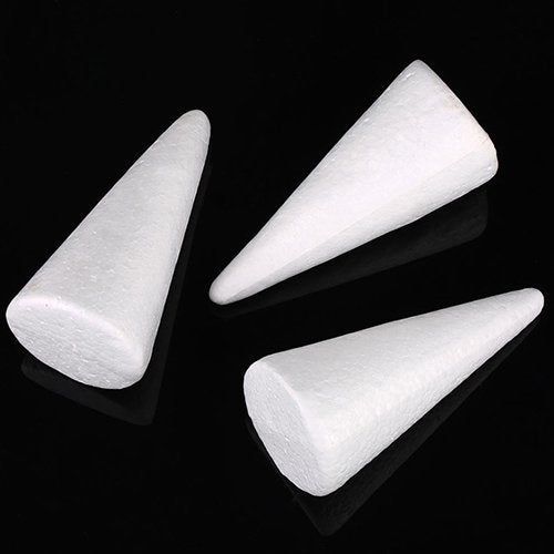 Polystyrene Foam Cones 6 inch (4 PCS)