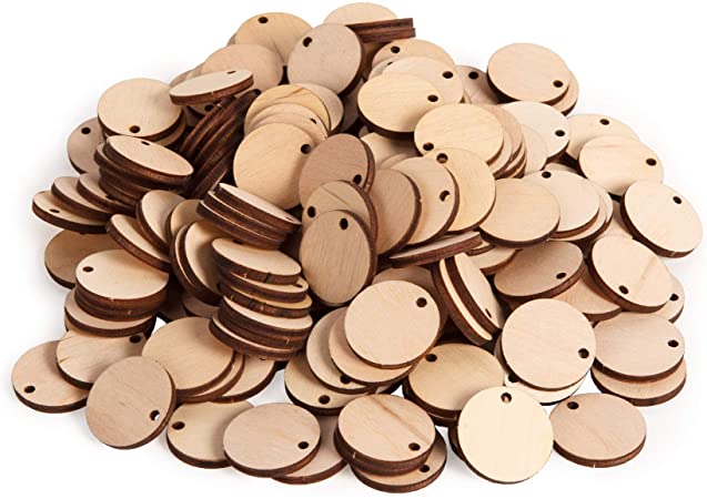 Wood Round Tags