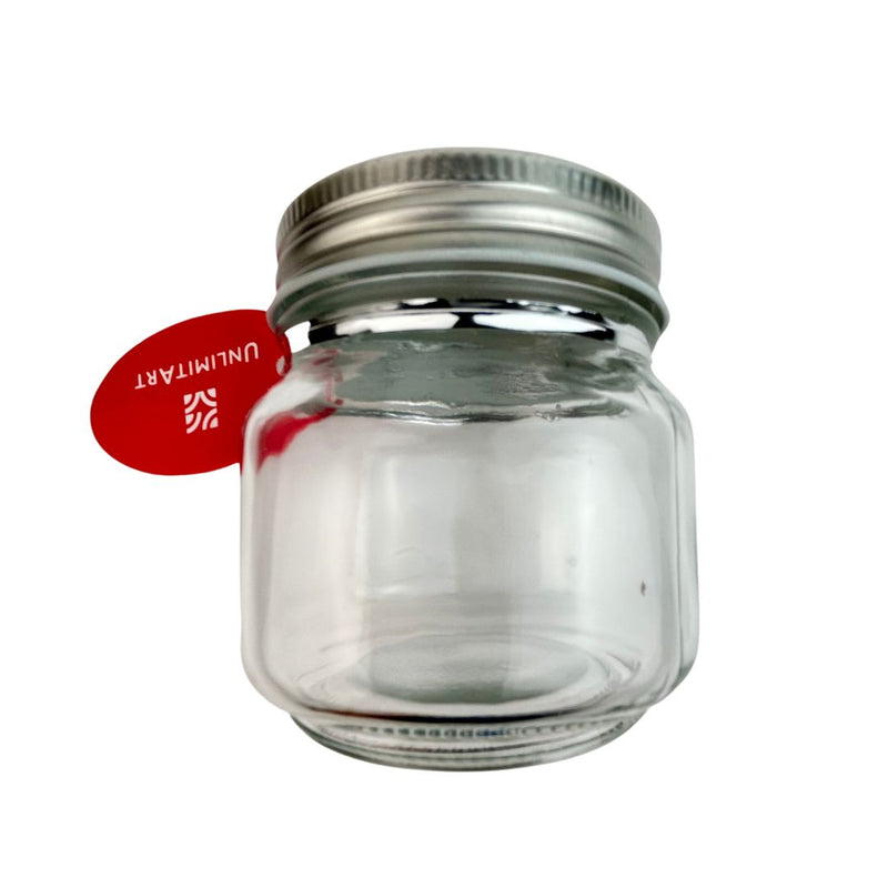 Glass Mason Jar w/ Aluminum Top (8oz)