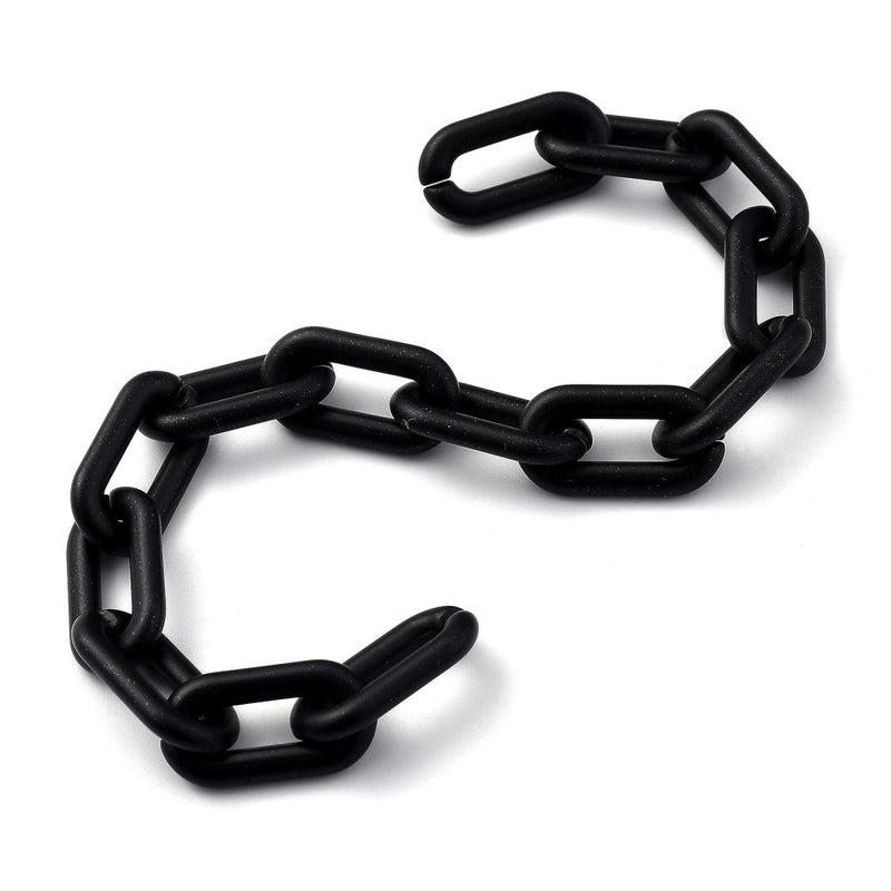 Plastic Oval Chain Solid Color