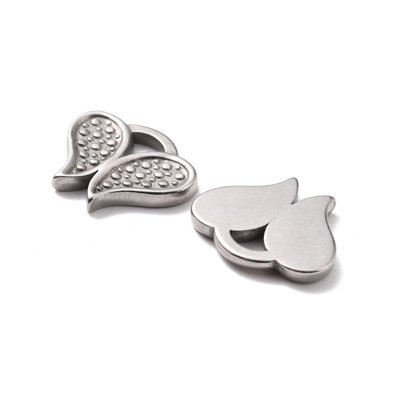 Stainless Steel Butterfly Silver Charm